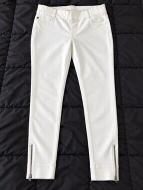BOGNER German Luxury Pants. Rare Cotton Ankle Pants. Ankle Zippers. NWOT.